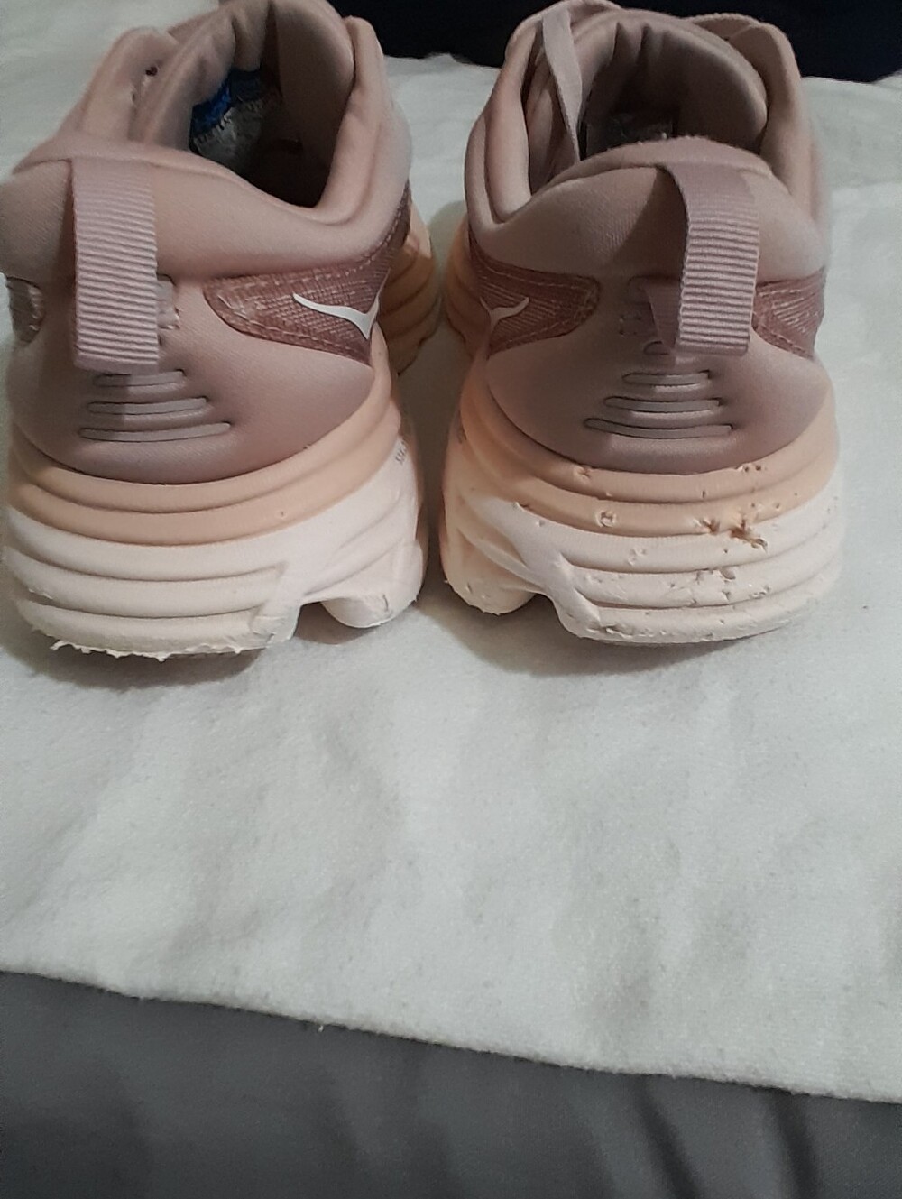 HOKA Bondi 8 Women's Running Shoes in Dusty Pink - Picture 8 of 11